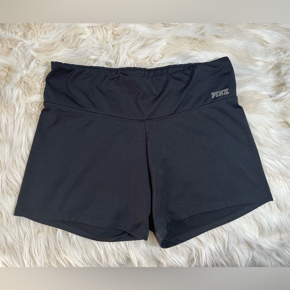 PINK Victoria's Secret Black Athletic Yoga Shorts